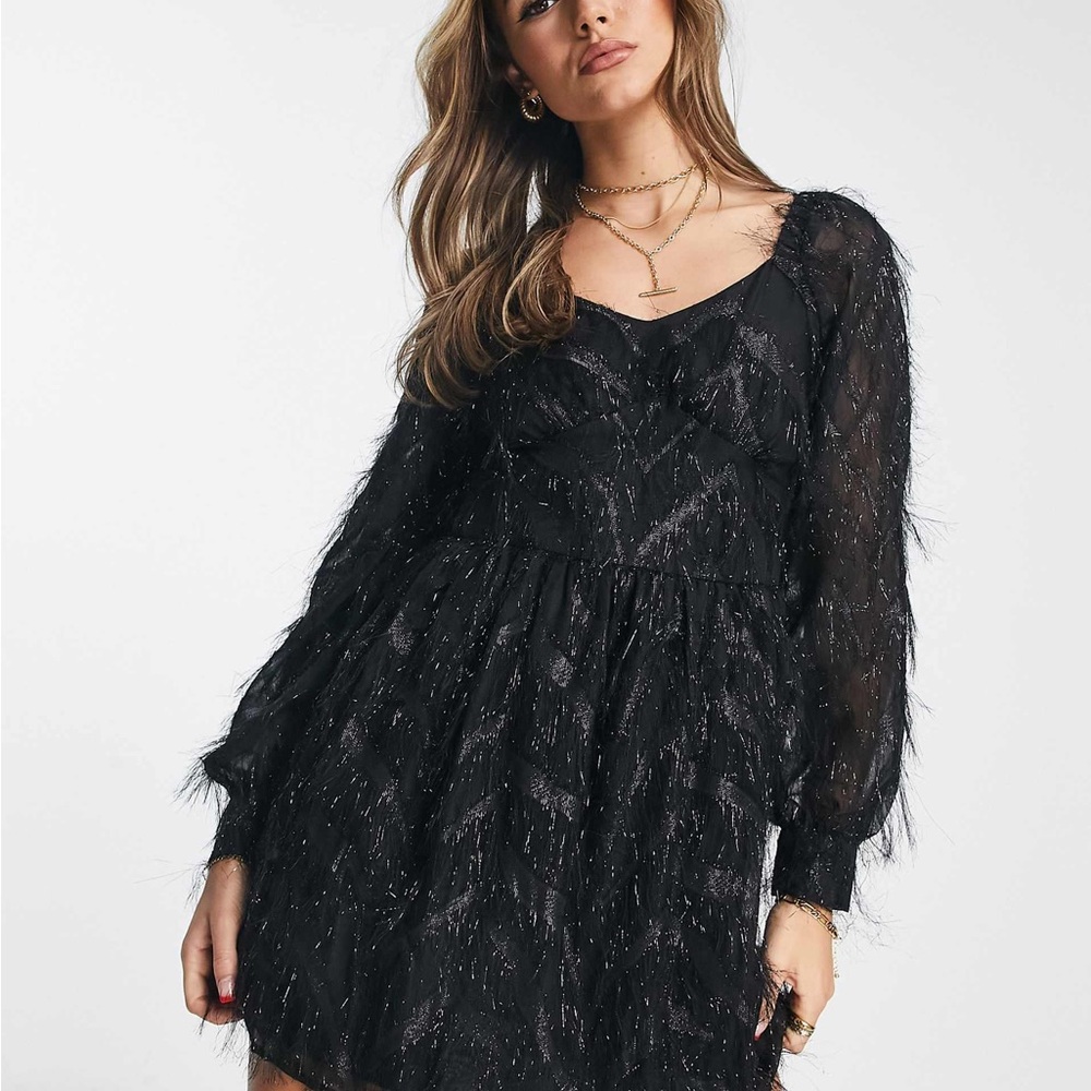 Zara Babydoll Cocktail Dress - Small